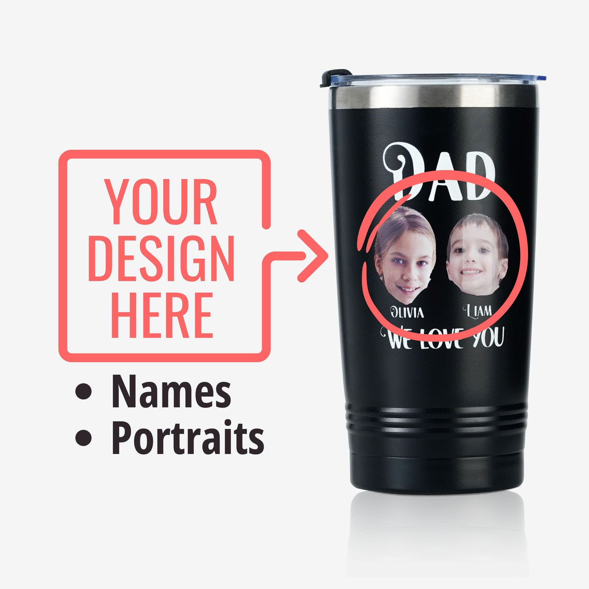 Personalized Dad Mug | Gifts for Dad on Christmas, Birthday, Father's Day | Customize Name and ...