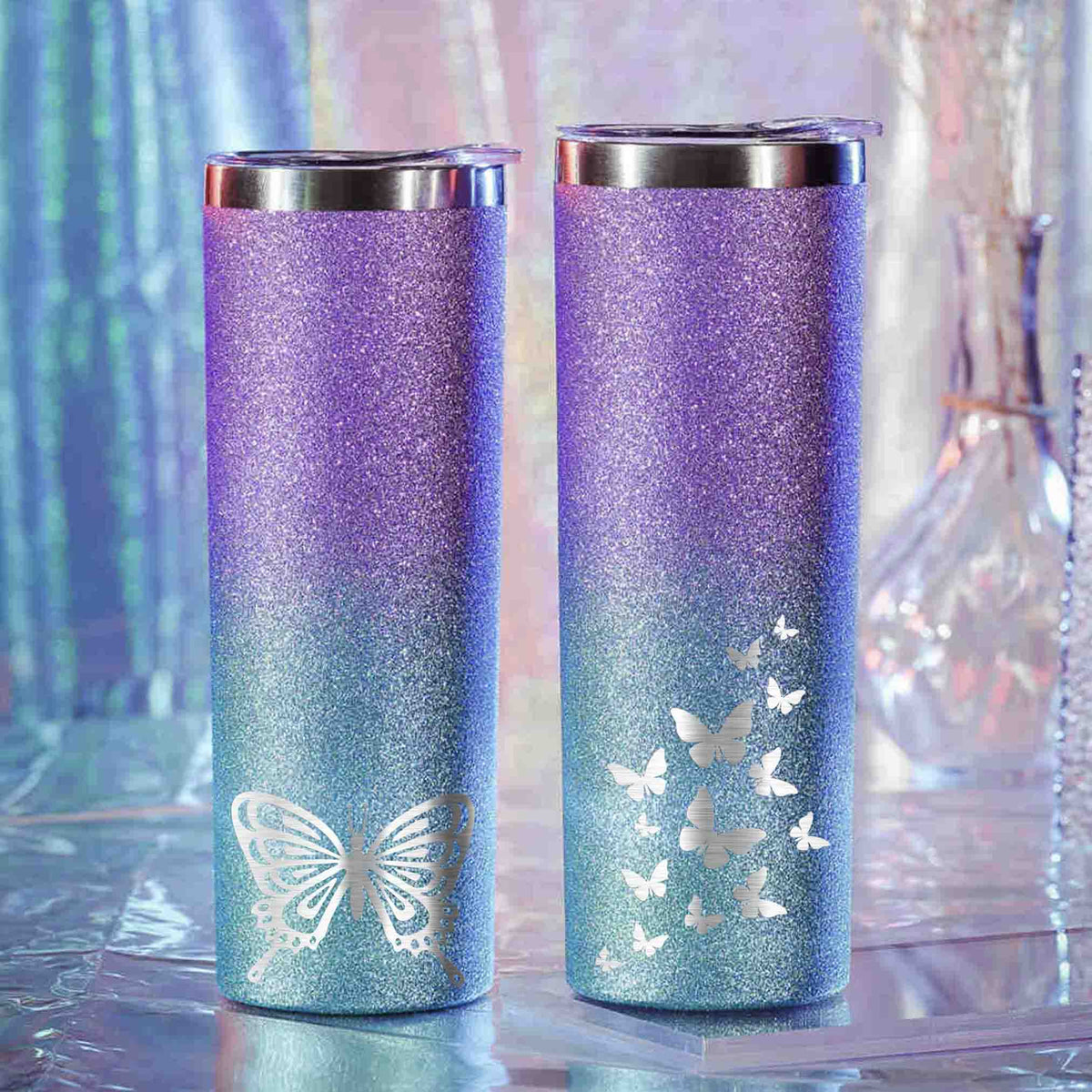 Hyturtle Personalized Purple Butterfly 20oz Skinny Tumbler With Lid  Birthday Christmas Gifts For Her…See more Hyturtle Personalized Purple  Butterfly