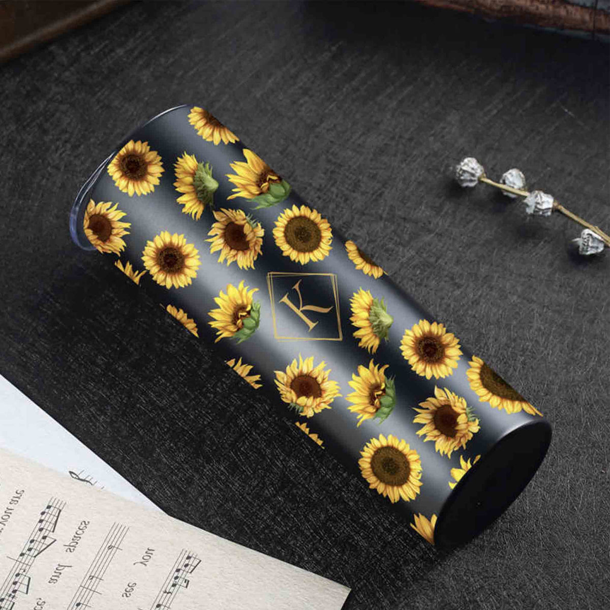 Sunflower Tumbler Sunflower Cup Sunflower Water Bottle Sunflower Gifts  Bridesmaid Tumbler Bachelorette Tumblers Gift for Her 