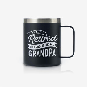 Retired Grandpa Gifts Stainless Steel Mug with Handle