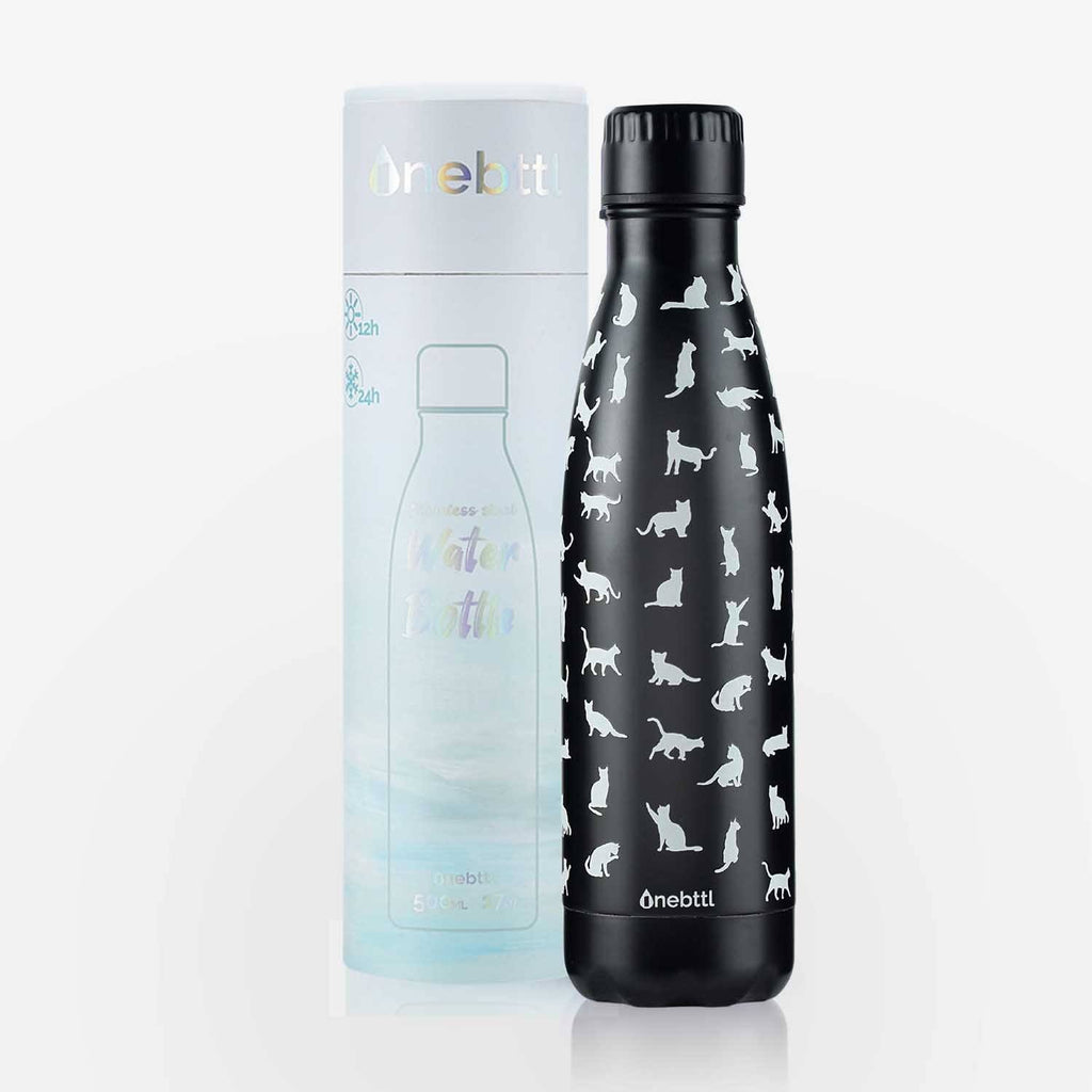 Chilly's Bottle Glitter Black - limited edition