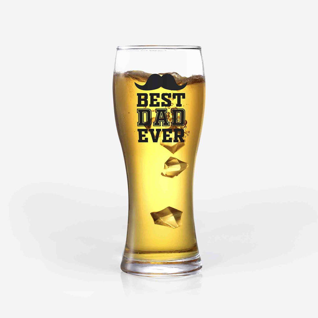 Upside Down Freezer Beer Glass Gift “Best Dad Ever from the