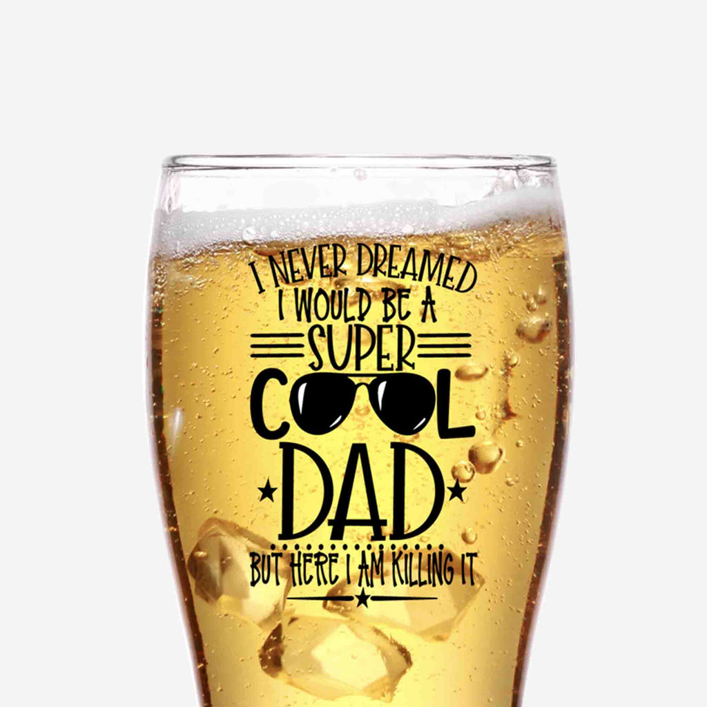 Upside Down Freezer Beer Glass Gift “Best Dad Ever from the Reasons You  Drink”