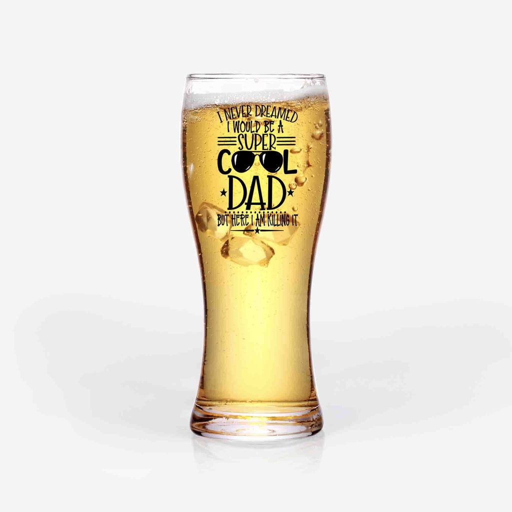 Upside Down Freezer Beer Glass Gift “Best Dad Ever from the