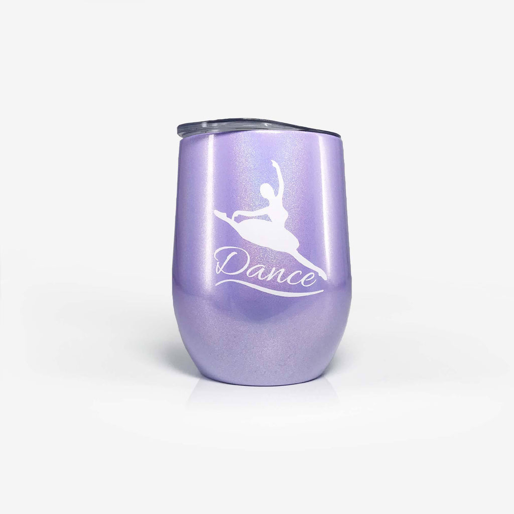 Stainless Steel Wine Coffee Tumbler For Dance/Ballet Teachers (12oz, Purple) | Onebttl