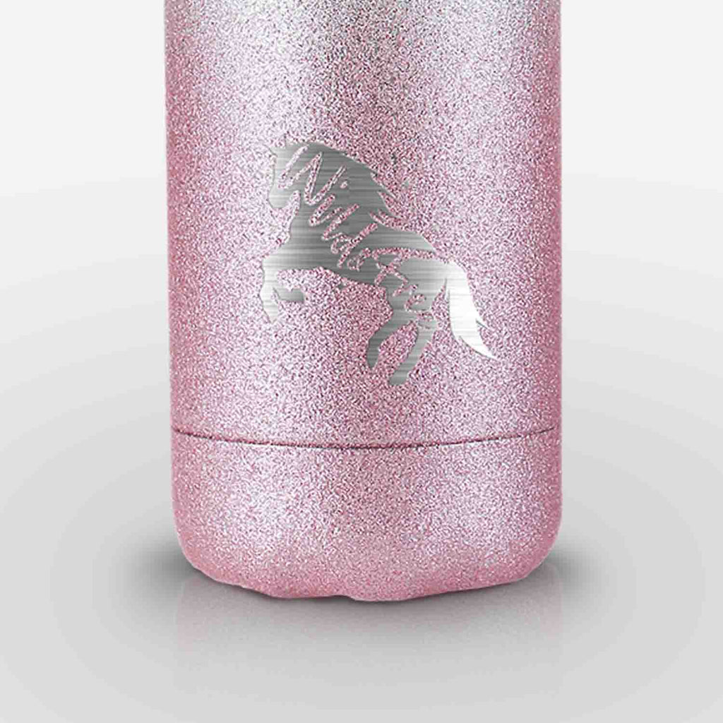 Pink Leopard Print Water Bottle by Rose Gold