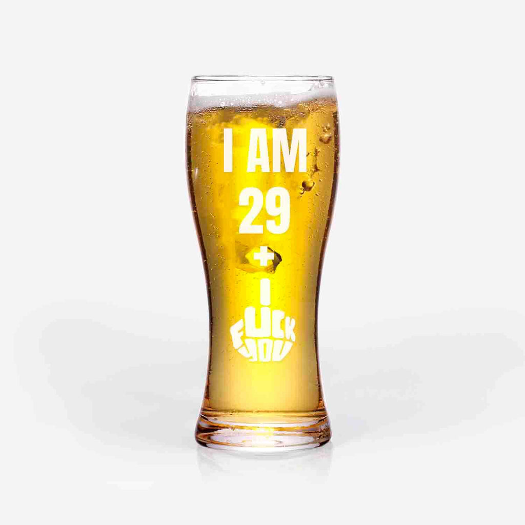 30th Birthday Beer Glass