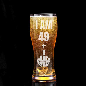 50th Birthday Beer Glass