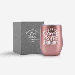 Queens Are Born Birthday Tumbler for Her