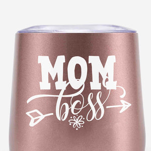Boss Mom Tumblers (Rose Gold)