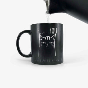 Funny Cat Mug - You Fluffin' Fluff Color Changing Magic Cup