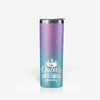 Birthday Month Glitter Skinny Tumbler for Her