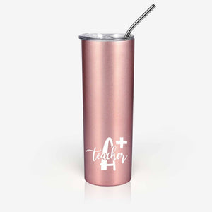 Influence of a Teacher 32 oz Rose Gold Water Bottle Tumbler for Teache –  Brooke & Jess Designs - 2 Sisters Helping You Celebrate Your Favorite People