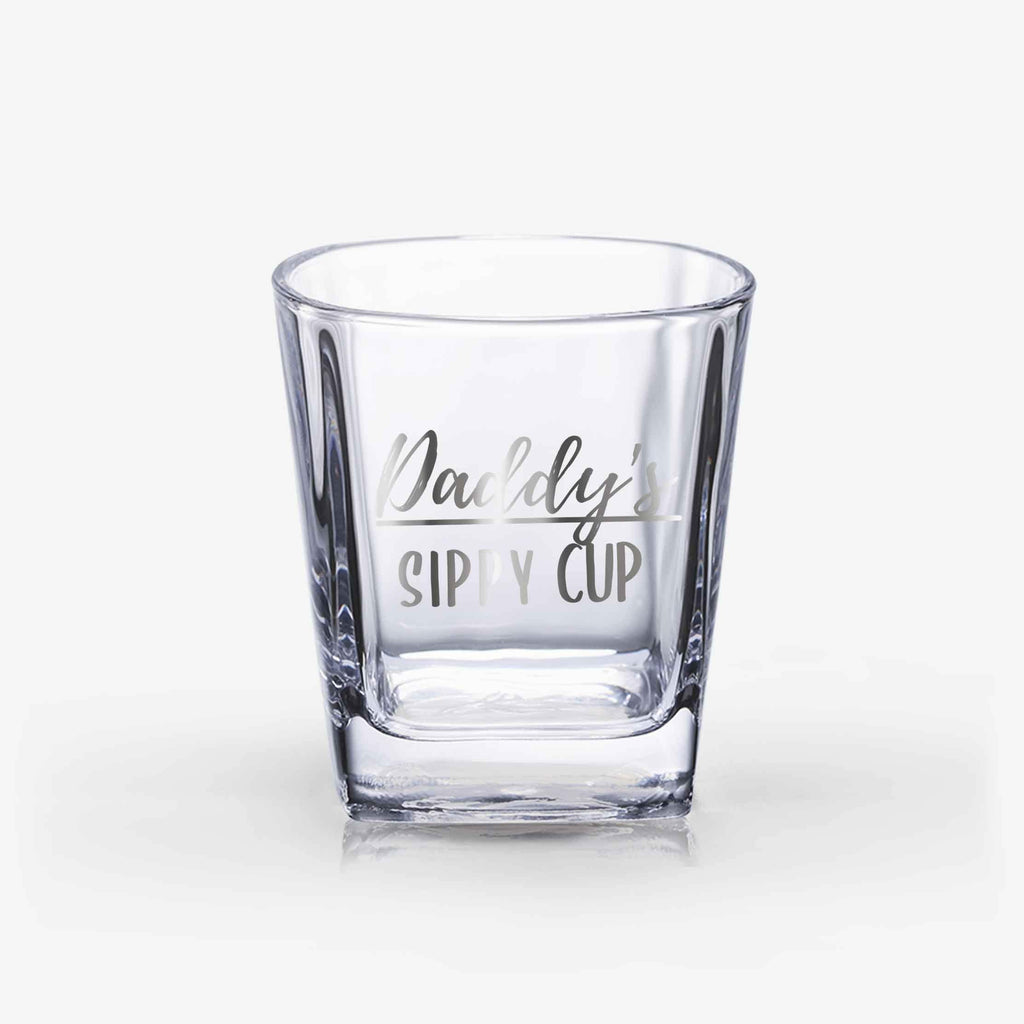 Daddy's Sippy Cup Bourbon Glass Fathers Day Gifts Dad 