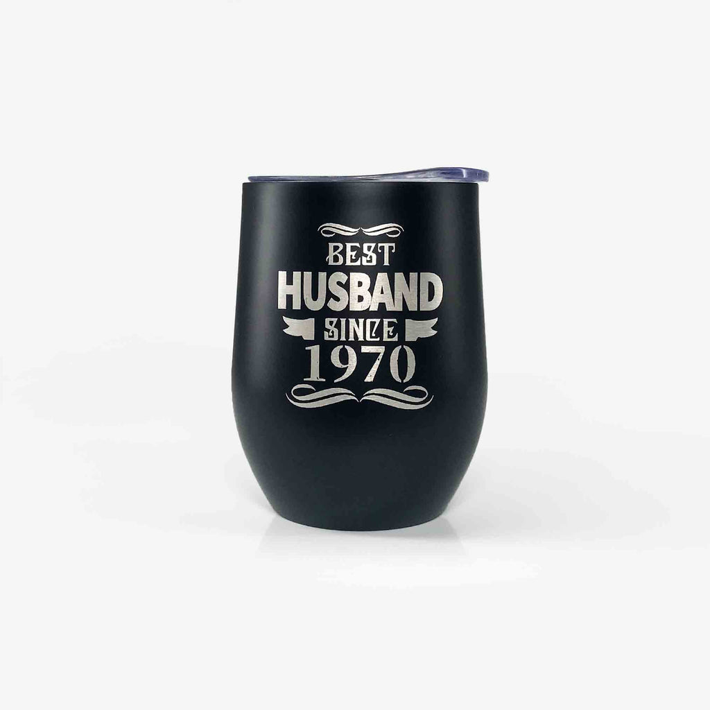 Best Husband Since 1970 Tumbler - 50th Anniversary Gift for Men