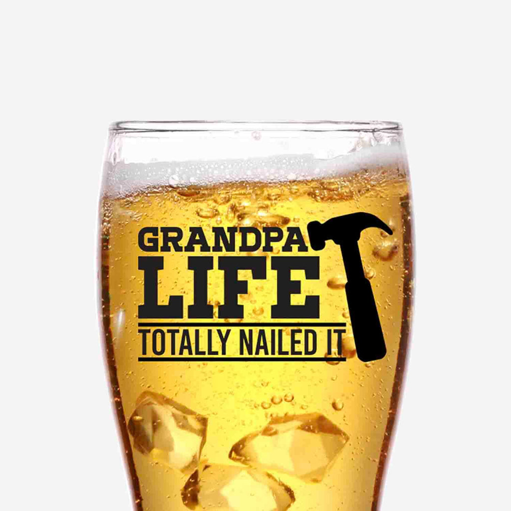 Best Grandpa Ever - 16 oz Pint Glass for Beer - Fun Drinking Gifts for  Grandfathers - Cute Glassware for Grandparents